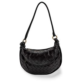 Bottega Veneta Gemelli Intrecciato Leather Small Nero