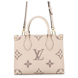 Louis Vuitton Monogram Empreinte OnTheGo PM Handbag Cream