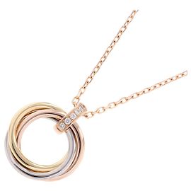 Colar Cartier Trinity com pendente e diamantes Outro