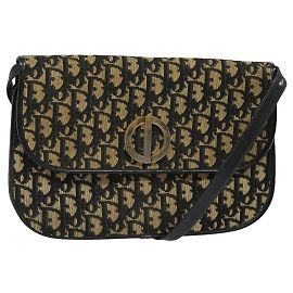 Christian Dior Trotter shoulder Canvas Blu navy