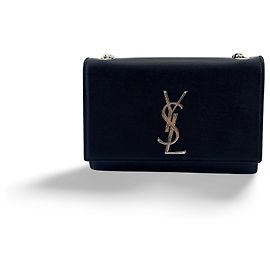 Autre Marque Saint Laurent Classic Monogram Grainy Leather Small Preto