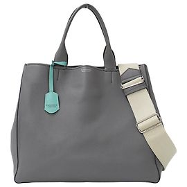 Autre Marque Bolsa de couro cinza Tiffany & Co. Marrom
