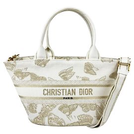 Christian Dior Panier Chapeau Handbag White