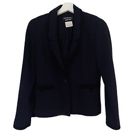 Giacca Chanel Uniform blu navy Blu