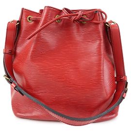 Louis Vuitton Petit Noe Epi Leather Small Rosso