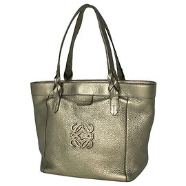 Bolsa Loewe Anagram em couro dourado Dourado