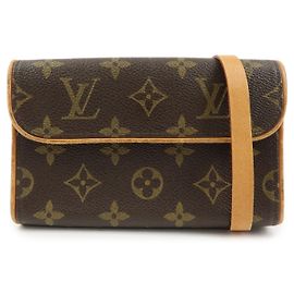 Louis Vuitton Florentine Waist Monogram Canvas Medium Castaño