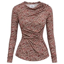 Isabel Marant Etoile Marant Étoile Top Dressi Paisley Modal Roja Beige