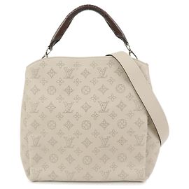 Louis Vuitton Babylone Mahina Leather PM Beige