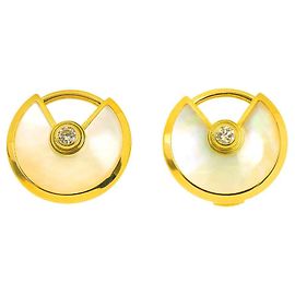 Orecchini Cartier Amulette de Shell Diamanti in Oro Giallo 18K Altro