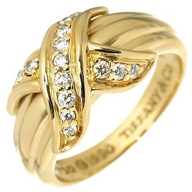 Autre Marque Anillo alianza Tiffany & Co. de oro amarillo de 18K con diamantes Otro