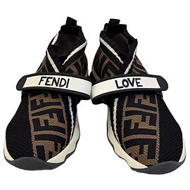Sneakers Fendi Roma Monogram FF Marrone Nero