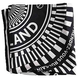 Foulard in seta Burberry nero Nero