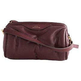 Anya Hindmarch Bolso de hombro Chubby Barrel burdeos Burdeos