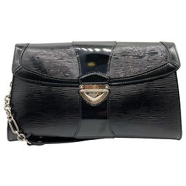 Pochette Lena Louis Vuitton en cuir Epi Electric noir Noir