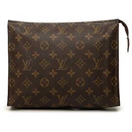 Bolsa de Higiene 26 Louis Vuitton Monogram Castanha Clutch Bag Marrom