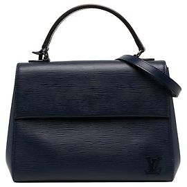 Sac Satchel Louis Vuitton Epi Cluny MM Bleu Bleu