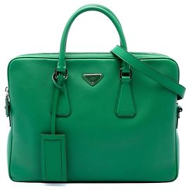 Borsa Business Prada Saffiano Verde Verde
