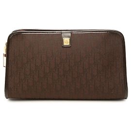 Clutch Diorissimo Trotter Canvas Marrón Dior Castaño