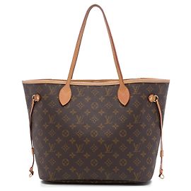Sac cabas Louis Vuitton Monogram Neverfull MM Marron Marron