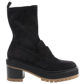 Hermès Florence Suede Boots in Black 222045Z, Size EU 37 Black