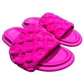 Louis Vuitton Pool Pillow Rubber Slides Pink Pink