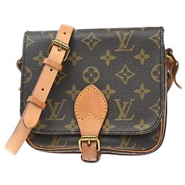 Louis Vuitton Cartouchiere Monogram Canvas PM Marrom