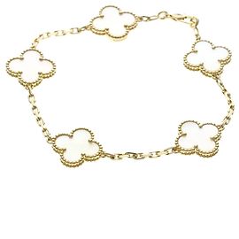 Bracciale con Ciondoli Vintage Alhambra Van Cleef & Arpels D'oro