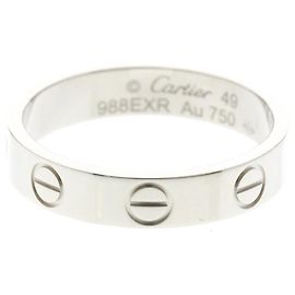 Anello Cartier Mini Love in oro bianco 18K Argento