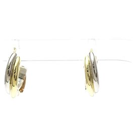 Pendientes Cartier Trinity medio aro en oro de 18K Dorado