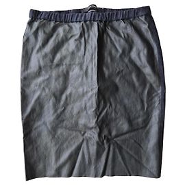 ISABEL MARANT Schwarzer Lederrock Schwarz