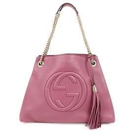 Gucci Soho Chain Strap Leather Medium Lila