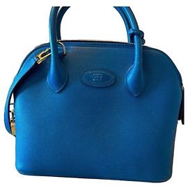 Autre Marque Mala de couro azul Ettore Bugatti Tod's D Azul