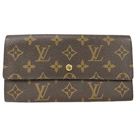 Louis Vuitton Porte Tresor International Monogram Canvas Marrone