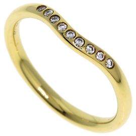 Autre Marque Bague alliance courbe Tiffany & Co. avec diamants Doré
