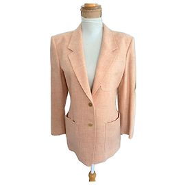 Max Mara Blazer de lana virgen rosa pálido Rosa
