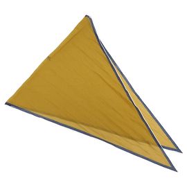 Hermès HERMES Cachecol Pointu 100% Algodão Mustard Navy White Branco Mostarda Azul marinho