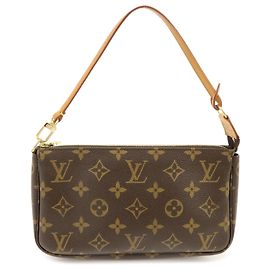 Louis Vuitton Monogram Pochette Accessoires Pouch Hand Bag Brown M51980 Marrom