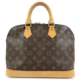 Louis Vuitton Monogram Alma Canvas Leather Handtasche Brown M51130 Braun