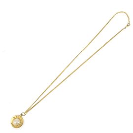 Céline Collar de perlas imitadas chapado en oro CELINE Gold Dorado