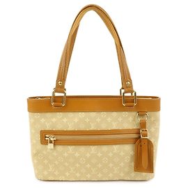 Louis Vuitton Monogram Mini Lucille PM Hand Bag Beige M92684 Beige