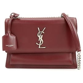 Autre Marque SAINT LAURENT PARIS Cassandra Sunset Medium Leather Shoulder Bag 442906 Rouge