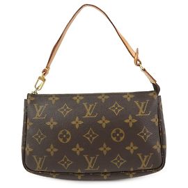 Louis Vuitton Monogram Pochette Accessoires Pouch Hand Bag M51980 Marron