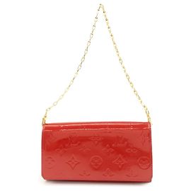 Louis Vuitton Monogram Vernis Portefeuille Sarah Chain Bag M90206 Red