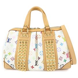 Louis Vuitton Monogram Multicolor Courtney MM 2Way Bag Blanc M45641 Blanc