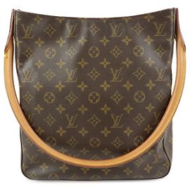 Sac à épaule Louis Vuitton Monogram Looping GM Brown M51145 Marron