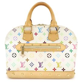 Sac à main Louis Vuitton Monogram Multicolor Alma PM Blanc M92647 Blanc