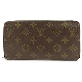 Louis Vuitton Monogram Canvas Zippy Long Wallet Brown M60017 Brown