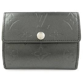 Louis Vuitton Monogram Matte Vernis Ludlow Coin Case Noir M65122 Black