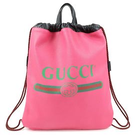 GUCCI Sac 2Way Sac à dos en cuir Interlocking G Sherry Rose 494053 Rose